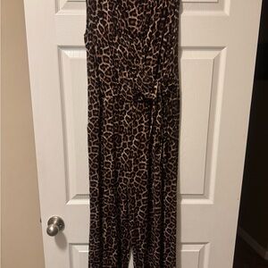 Leopard Print Jumpsuit